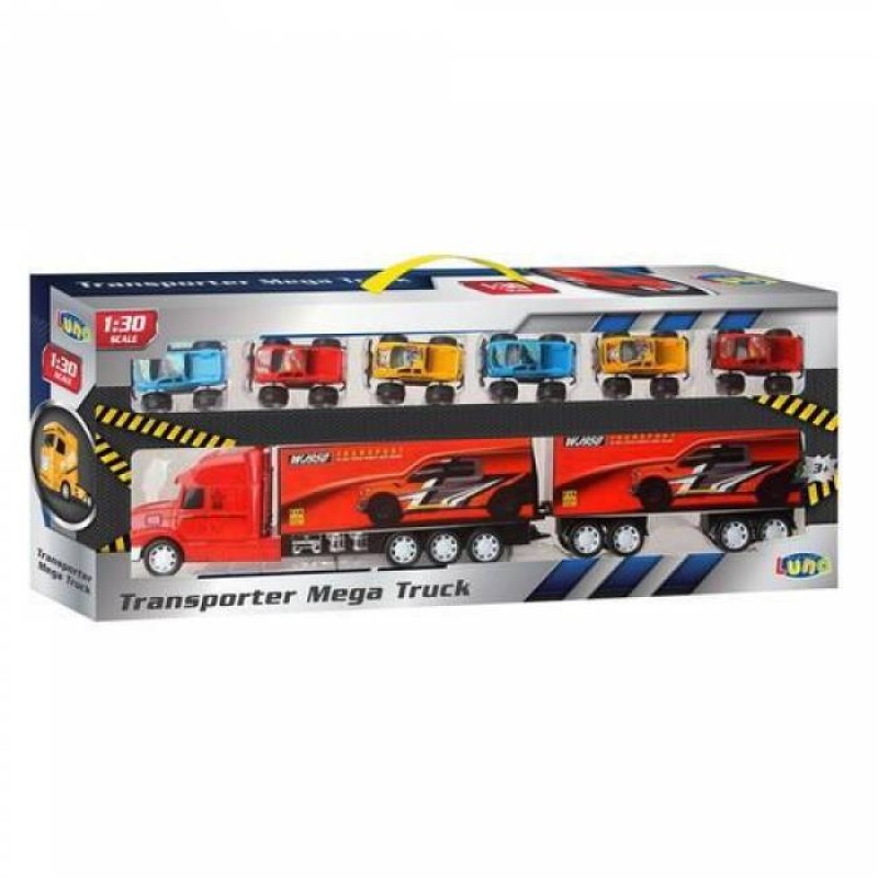 Luna – Transporter Mega Truck – Friction Police 6 Cars 1:30 621603