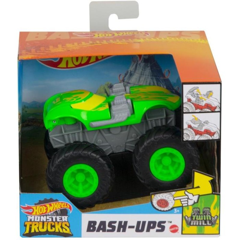 Mattel Hot Wheels – Monster Trucks, Όχημα Σύγκρουσης, Twin Mill GWT01 (GCF94)