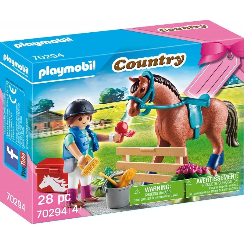 Playmobil Country - Gift Set Φροντίζοντας Το Άλογο 70294