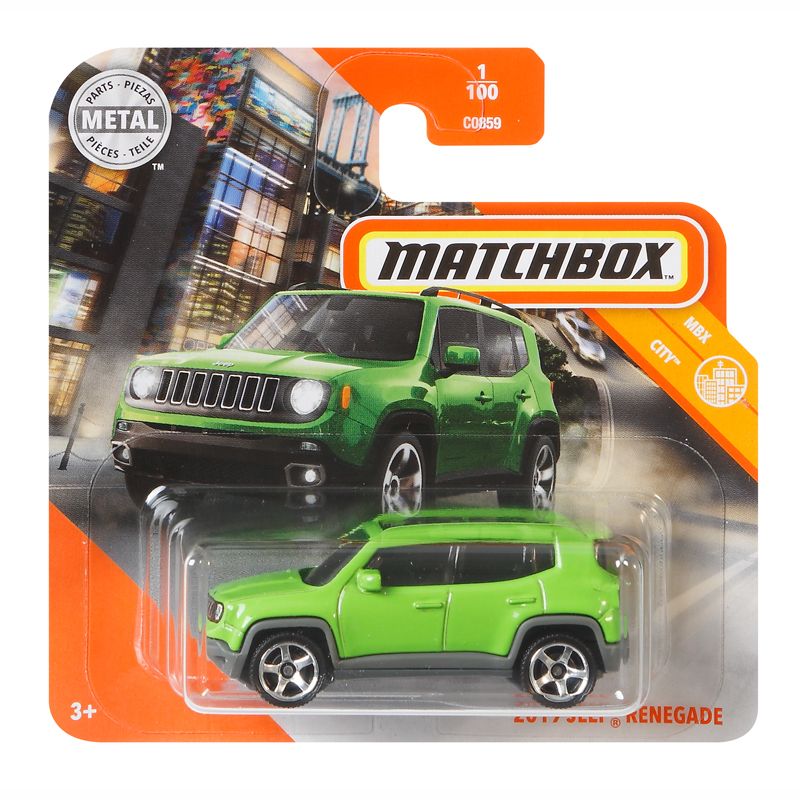 Mattel Matchbox - Αυτοκινητάκι 1:64 2019 Jeep Renegade GKL67 (C0859)