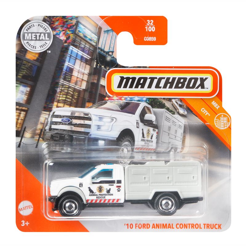 Mattel Matchbox - Αυτοκινητάκι 1:64 '10 Ford Animal Control Truck GKM39 (C0859)