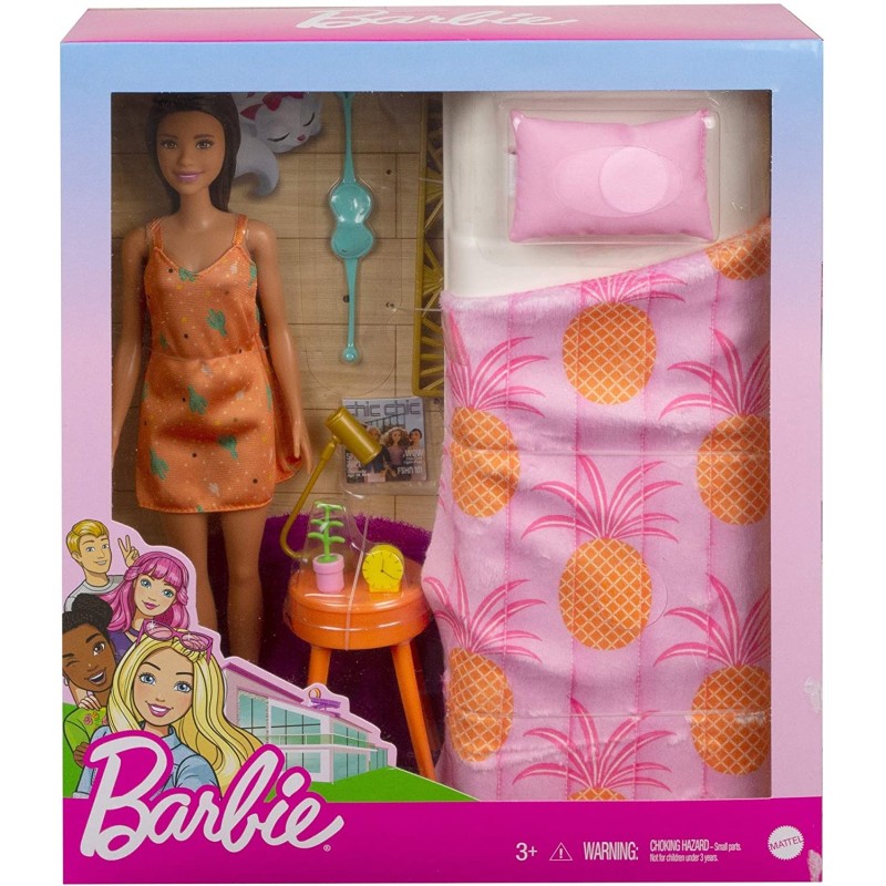 Mattel Barbie - Δωμάτιο Με Κούκλα Υπνοδωμάτιο GRG86 (GTD87)