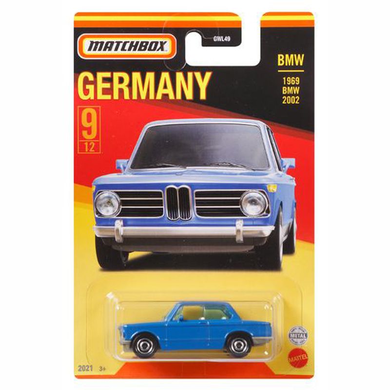 Mattel Matchbox - Αυτοκινητάκι Γερμανικό Μοντέλο 1969 BMW 2002 GWL50 (GWL49)