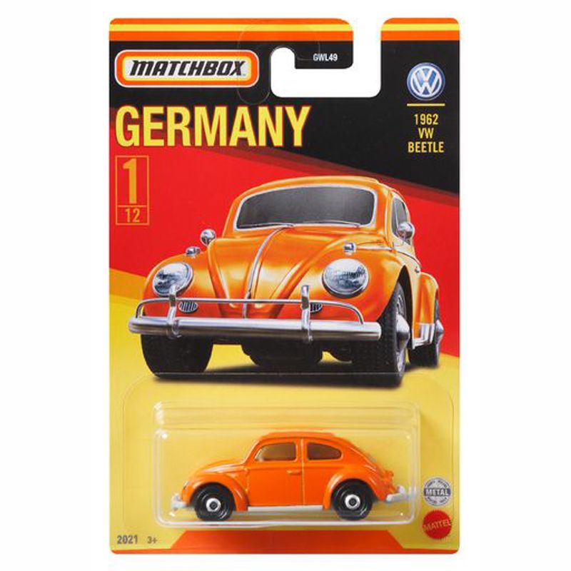 Mattel Matchbox - Αυτοκινητάκι Γερμανικό Μοντέλο 1962 VW Beetle GWL52 (GWL49)