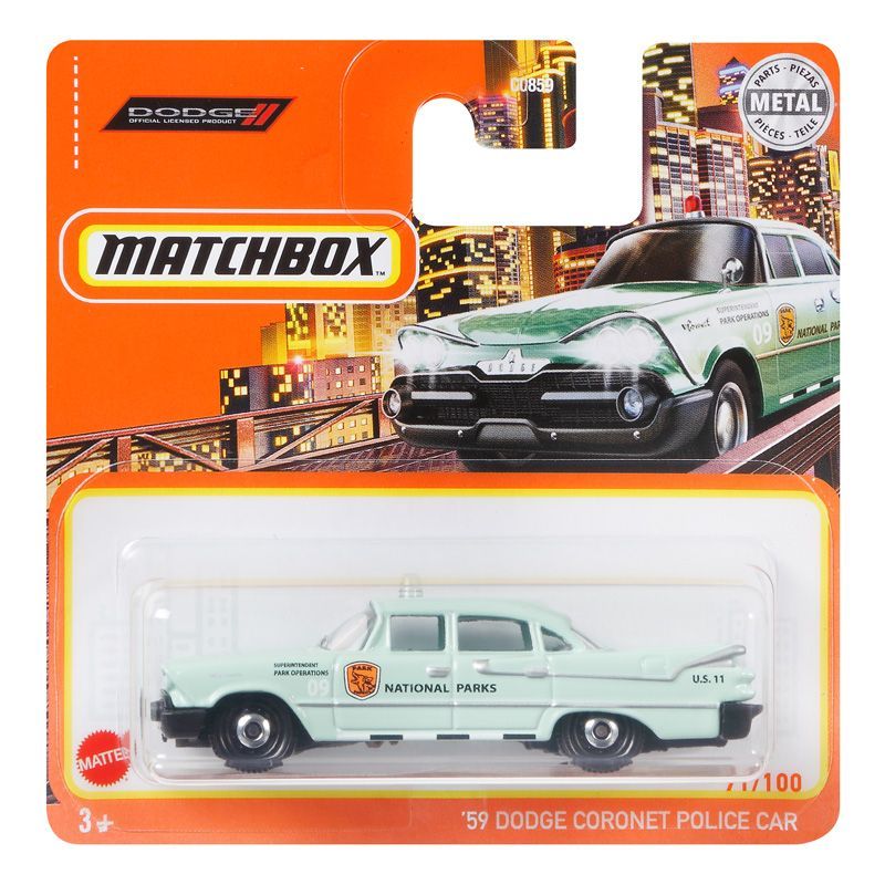Mattel Matchbox - Αυτοκινητάκι 1:64 '59 Dodge Coronet Police Car GXM89 (C0859)