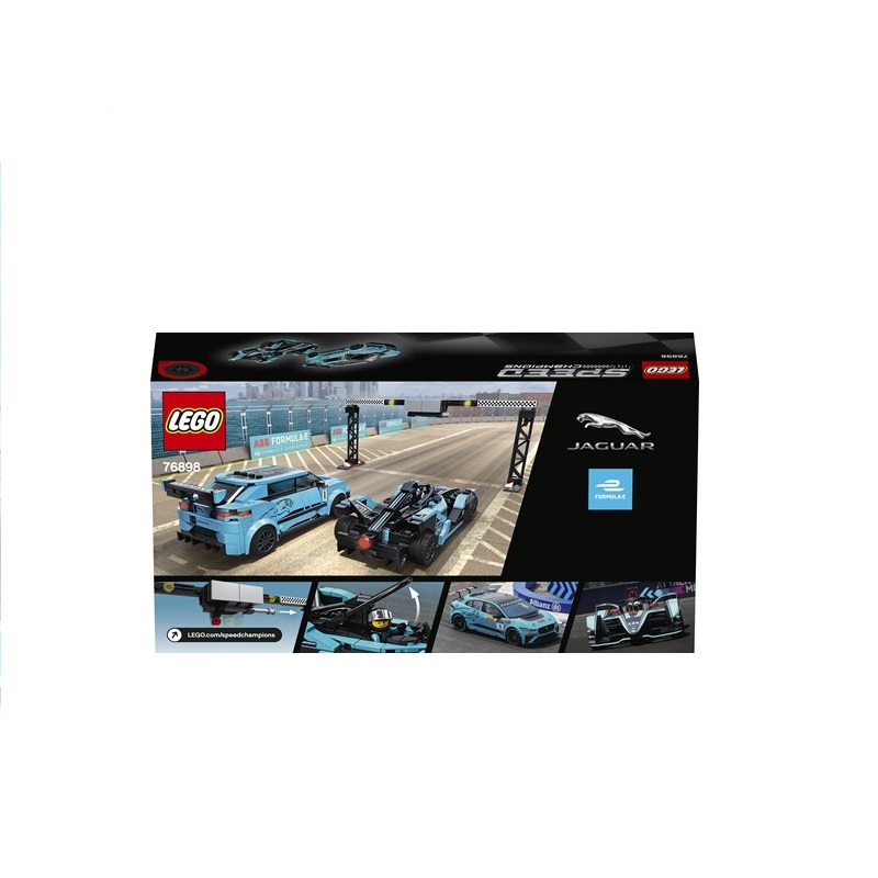 Lego Speed Champions - Formula E Panasonic Jaguar Racing Gen2 car & Jaguar I-Pace eTrophy 76898
