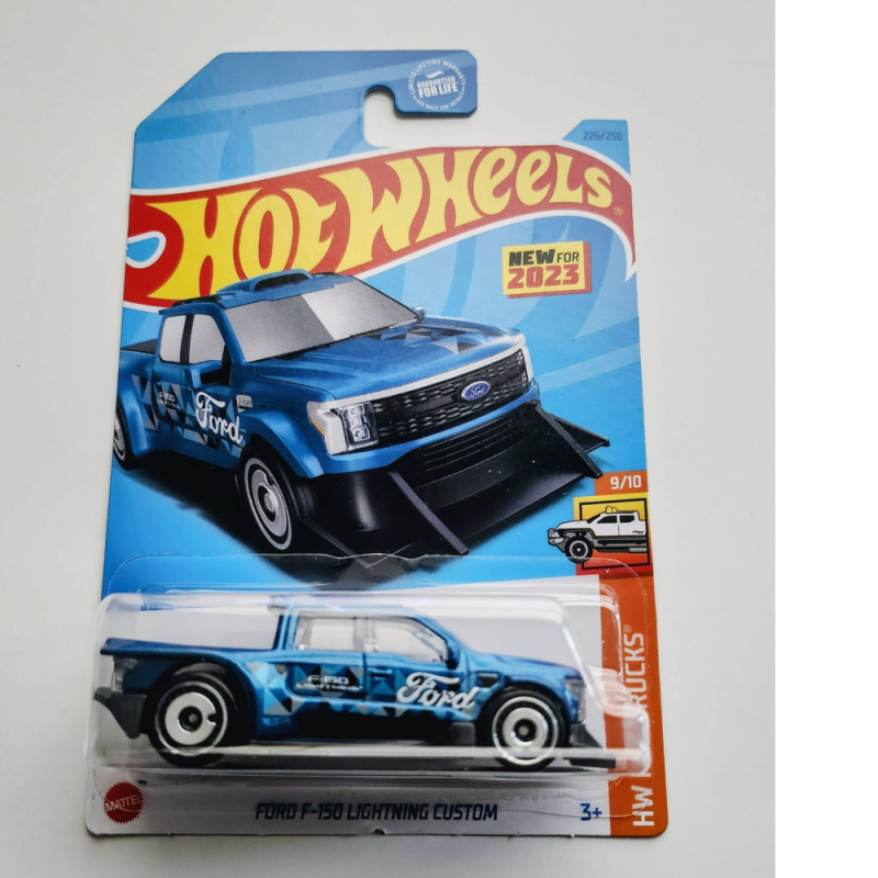 Mattel Hot Wheels - Αυτοκινητάκι HW Hot Trucks 9/10 , Ford F-150 Lightning Custom HKG66 (5785)