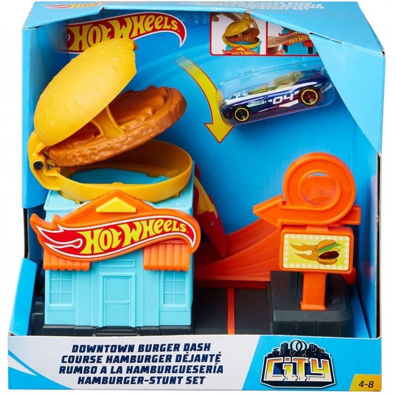 Mattel Hot Wheels City - Downtown Playset Burger Dash GPD09 (FRH28)