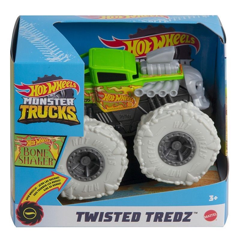 Mattel Hot Wheels - Monster Trucks Twisted Tredz Bone Shaker Vehicle GVK38 (GVK37)