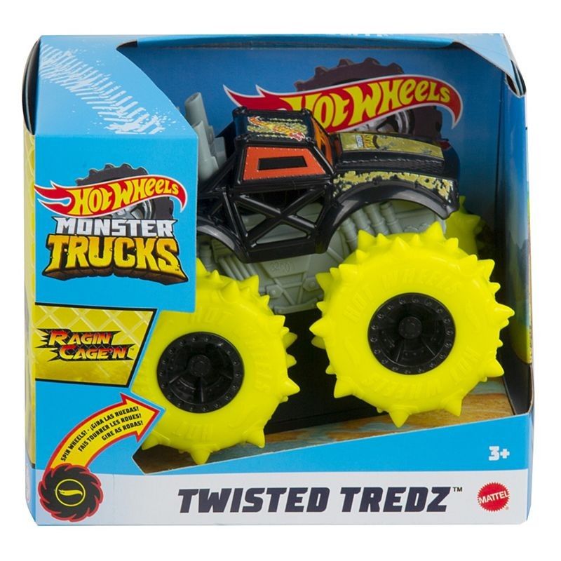 Mattel Hot Wheels - Monster Trucks, Twisted Tredz, Ragin Cagin GVK43 (GVK37)