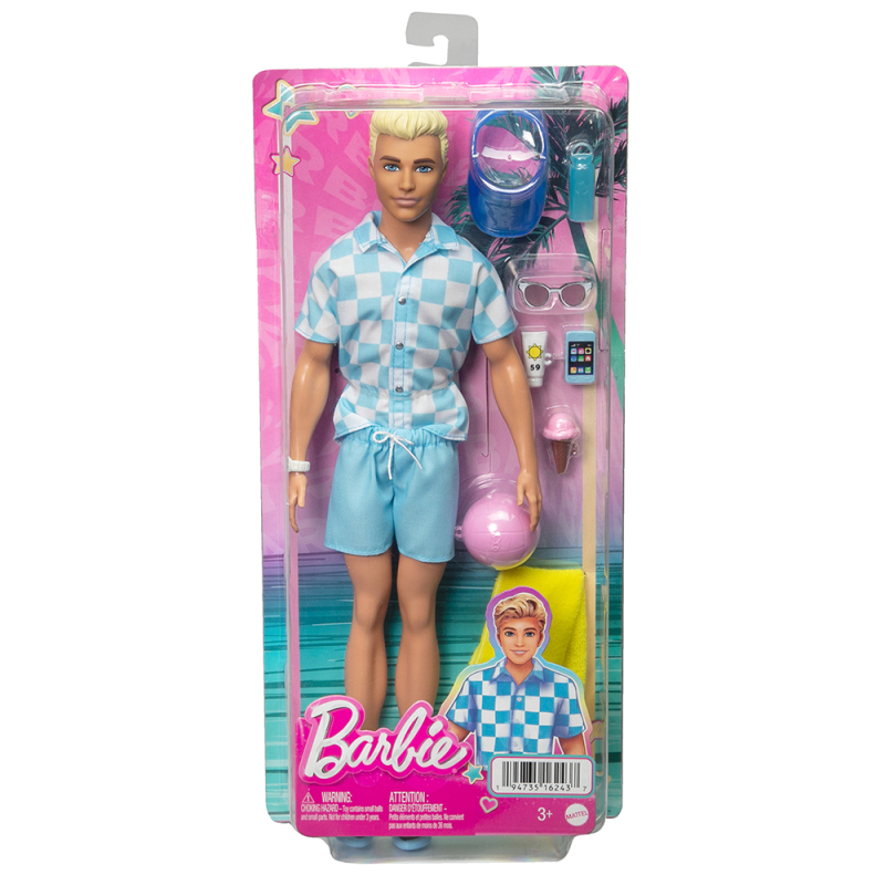 Mattel Barbie -  Beach Glam με Αξεσουάρ HPL74 (HPL72)