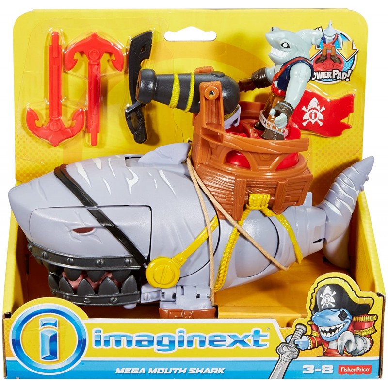 Fisher-Price Imaginext - Pirate & Mega Mouth Shark DHH66 (DHH64)