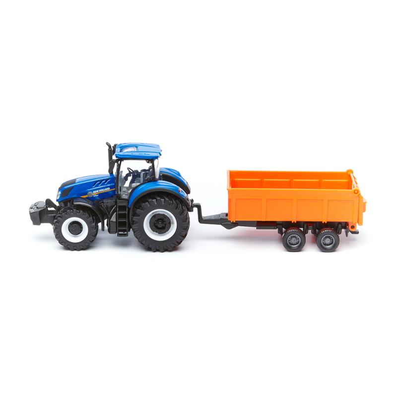 Bburago - New Holland Agriculture, Farm Tracktor With Combination Trailer 18-31658 (18-31650)