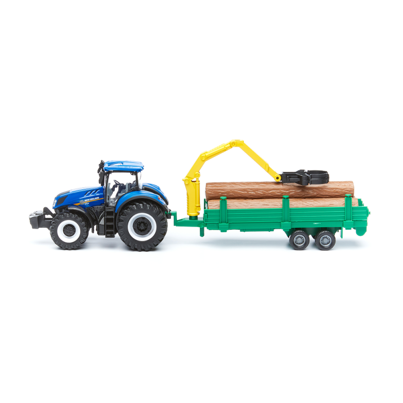 Bburago - New Holland Agriculture, Farm Tracktor With Tree Forwarder 18-31655 (18-31650)