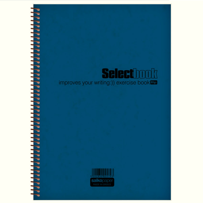 Salko Paper - Τετράδιο Select Book A4, 2 Θέματα 60 Φύλλα Μπλε 2617
