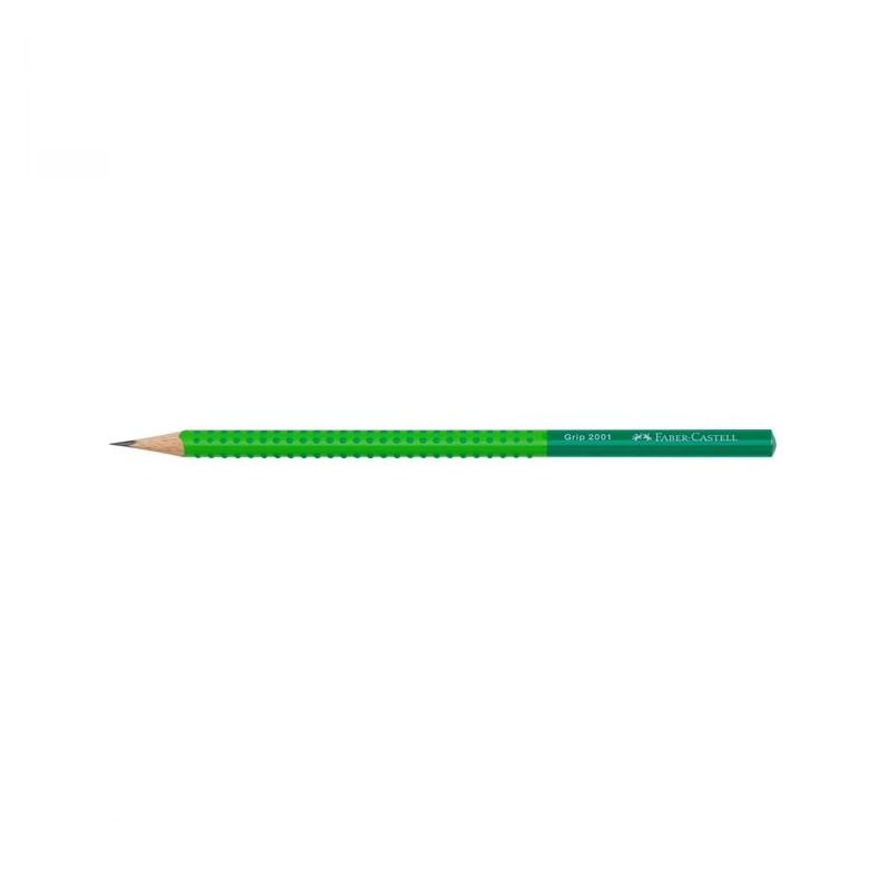 Faber Castell - Grip, Δίχρωμο Μολύβι Β, Ανοιχτό Πράσινο/Πράσινο 517060