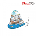 Cubic Fun - 3D Puzzle Santorini Island 129 Pcs MC195h