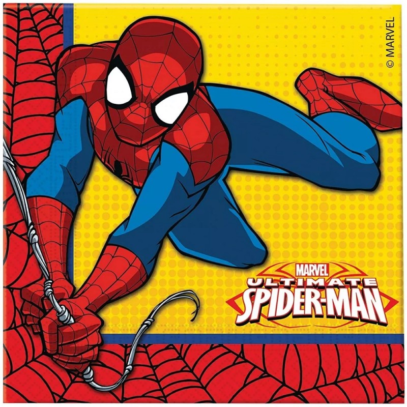 Procos - Χαρτοπετσέτες Marvel Ultimate Spiderman 16 Pieces,33X33 Cm 87525