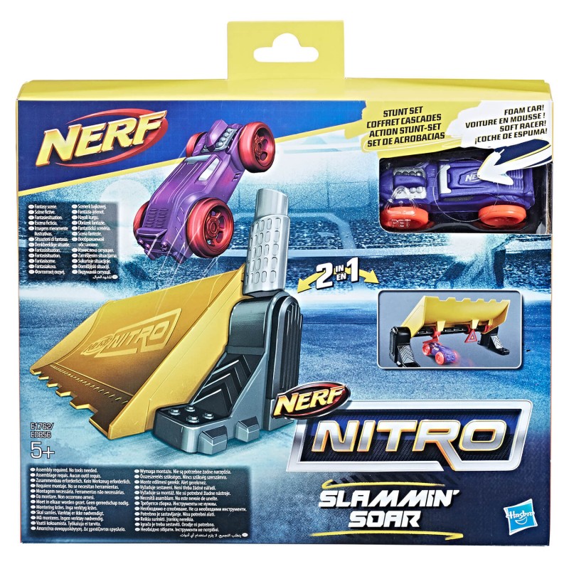 Hasbro - Αυτοκινητάκια & Οχήματα  - Nerf Nitro Slammin Soar Stunt Sets E1762