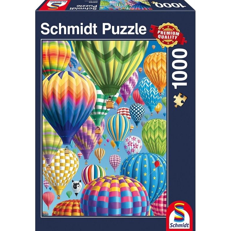 Schmidt Spiele – Puzzle Colorful Balloons In The Sky 1000 Pcs 58286