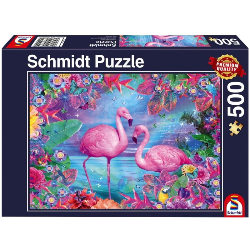 Schmidt Spiele – Puzzle Flamingos 500 Pcs 58342