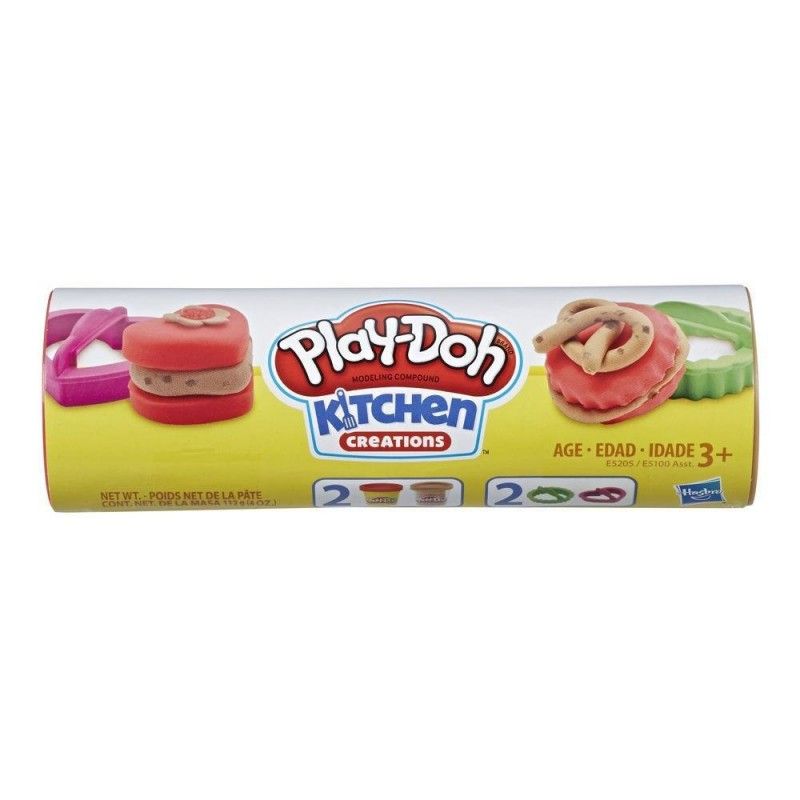 Hasbro Play-Doh - Cookie Canister Play Food Με 2 Χρώματα Chocolate Chip Cookie E5205
