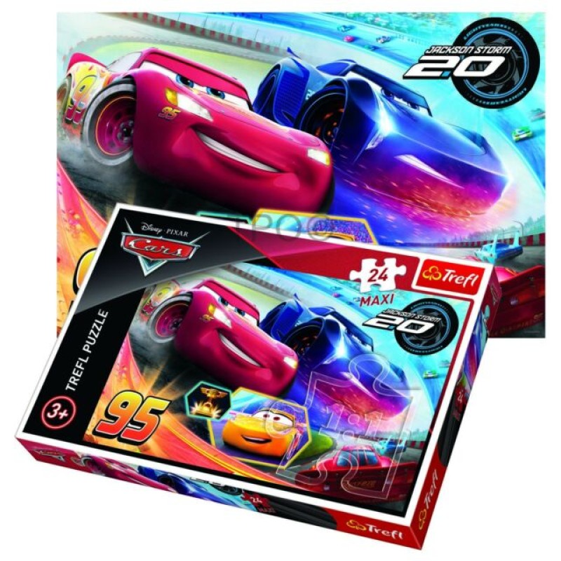Trefl - Puzzle Παιδικά - 24 Pcs - Let The Best Driver Win 14264