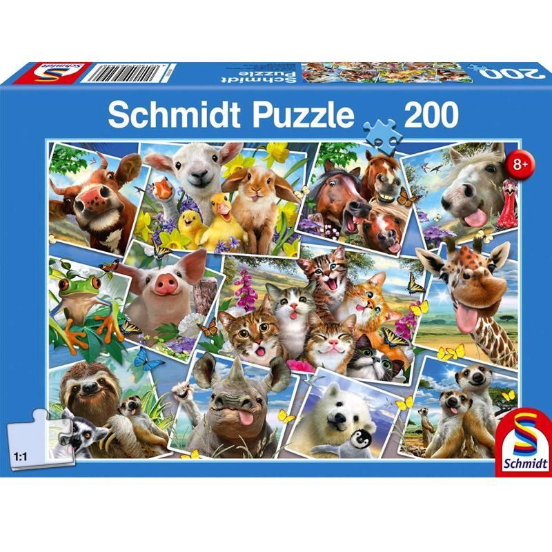 Schmidt Spiele – Puzzle Animal Selfies 200 Pcs 56294