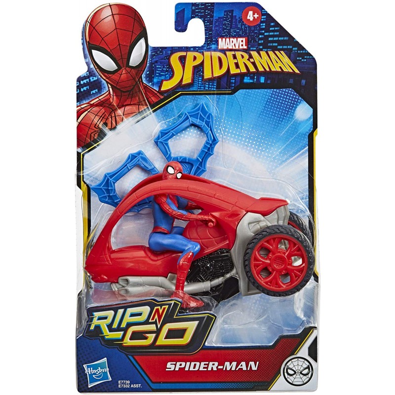 Hasbro - Marvel Spider-Man Rip N Go, Spider-Man Stunt Vehicle E7739 (E7332)