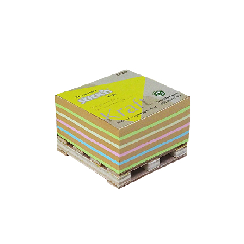 Stick'N - Αυτοκόλλητα Χαρτάκια Eco Recycled Kraft-Color 76x76mm 400 Φύλλα 21817