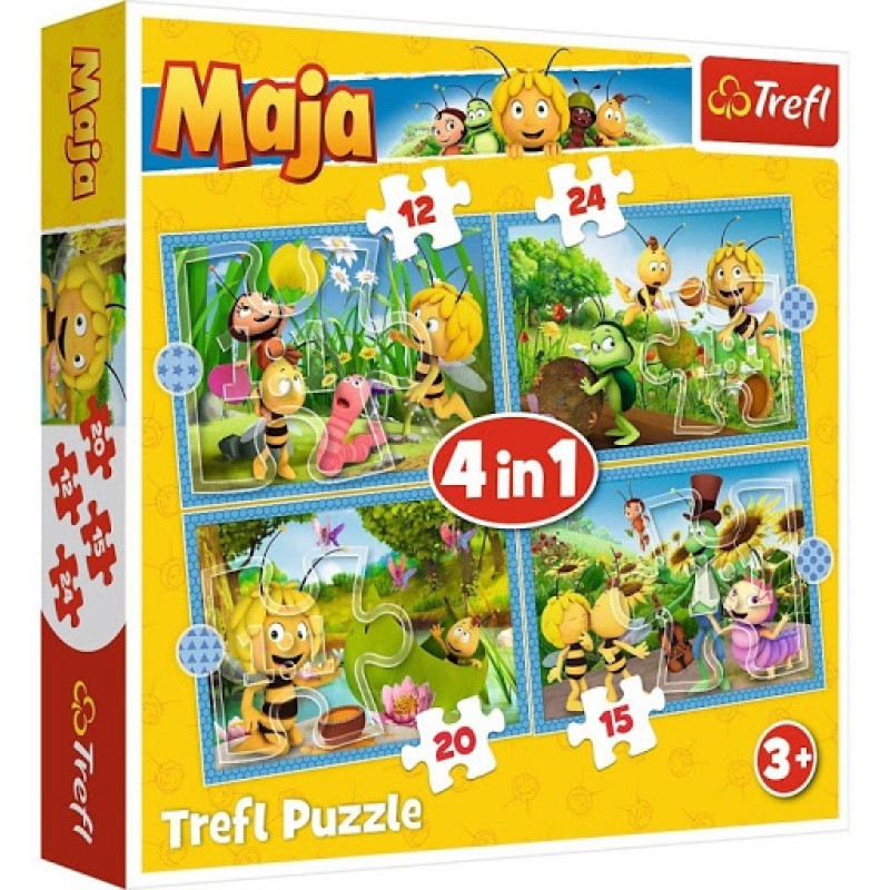 Trefl – Puzzle 4 in 1 Maja 12/15/20/24 Pcs 34356