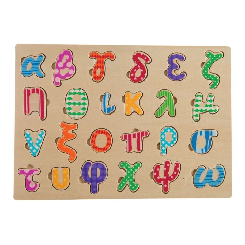 Tooky Toy - Ξύλινο Αλφάβητο, Πεζά Σφηνώματα TKC396