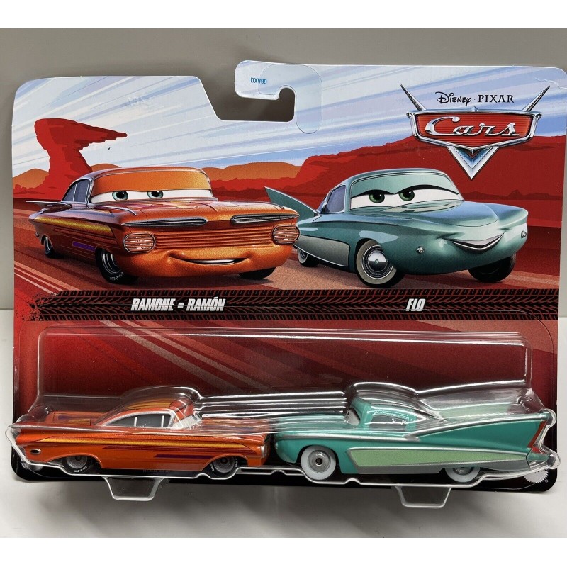 Mattel Cars - Σετ Με 2 Αυτοκινητάκια, Ramone & Flo HTX09 (DXV99)