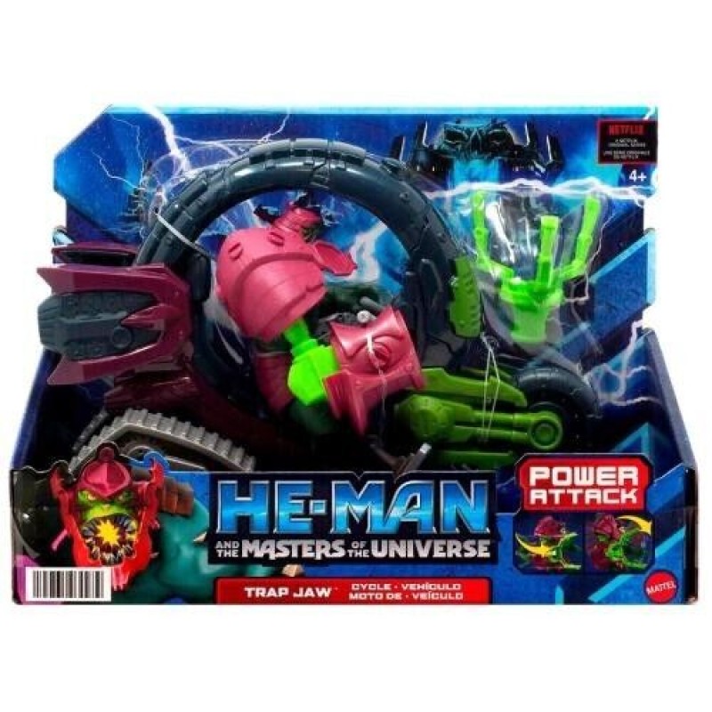 Mattel He-Man - And The Masters Of The Universe, Trap Jaw And Cycle Moto HDT10 (HBL74)