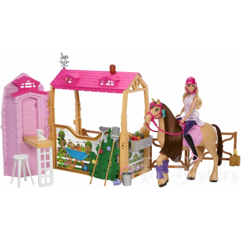 Mattel Barbie - Barbie Mysteries The Great Horse Chase Ultimate Stable Playset HXJ44