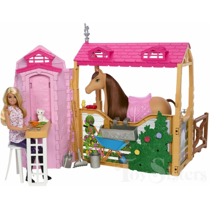 Mattel Barbie - Barbie Mysteries The Great Horse Chase Ultimate Stable Playset HXJ44