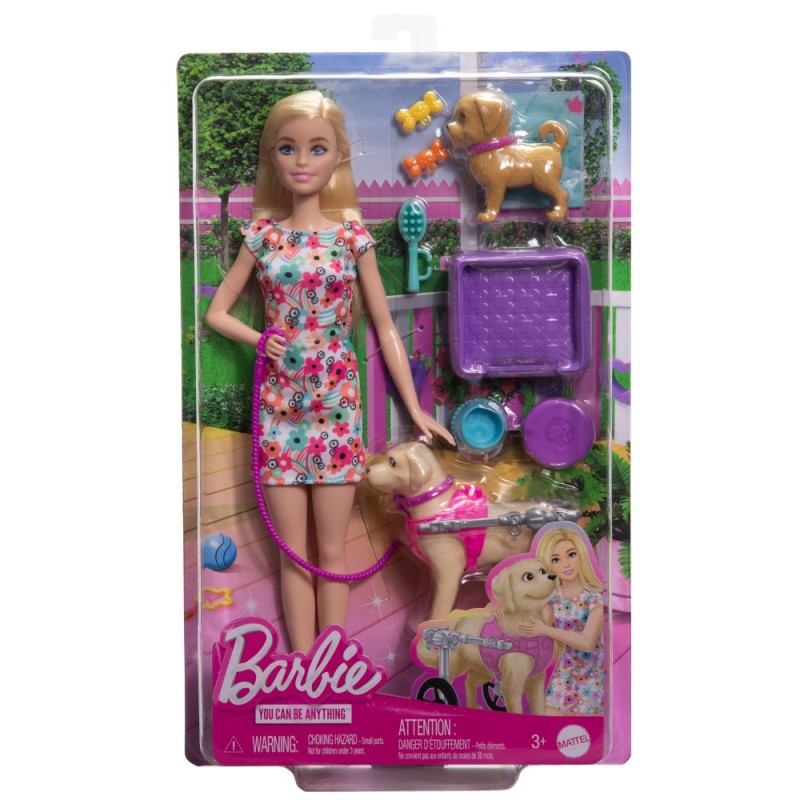 Mattel Barbie - You Can Be Anything, Barbie Κουταβάκια με Αμαξίδιο ΗΤΚ37