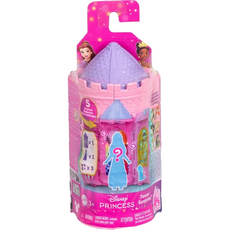 Mattel Disney Princess - Πύργος Έκπληξη Μικρή Κούκλα Και Αξεσουάρ JBL39 