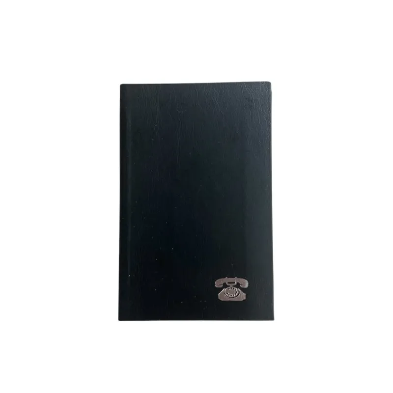 Adbook - Τηλεφωνικό Ευρετήριο Laminated, 7x11 cm 100 Σελίδες, Black E-1003