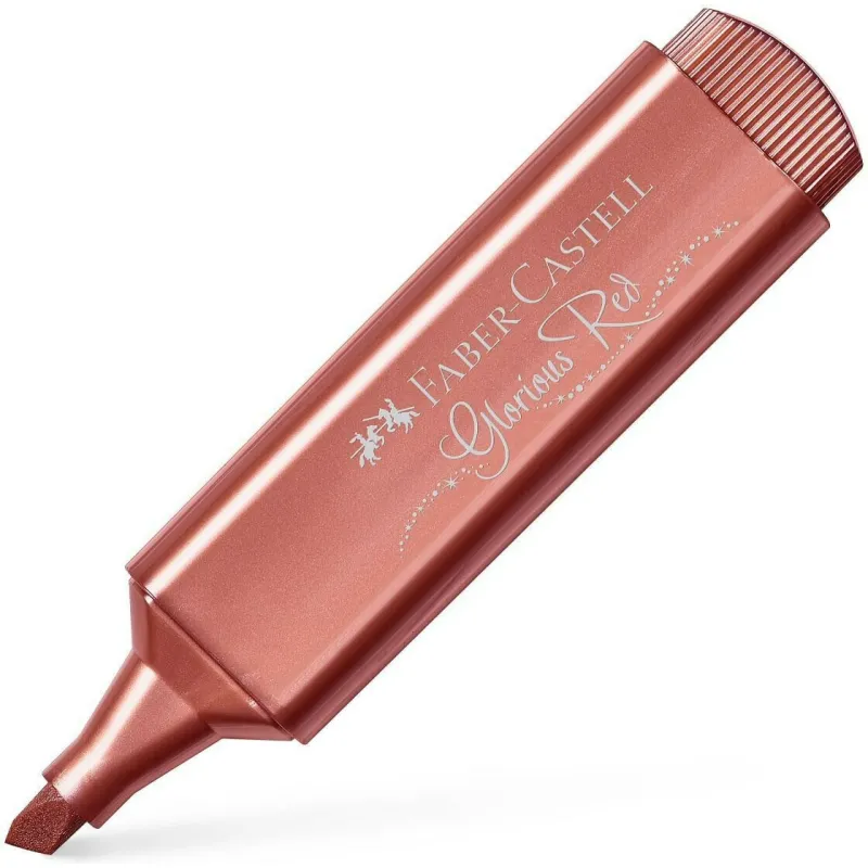 Faber Castell - Μαρκαδόρος Υπογράμμισης Textliner 1546, Metallic Red 154673