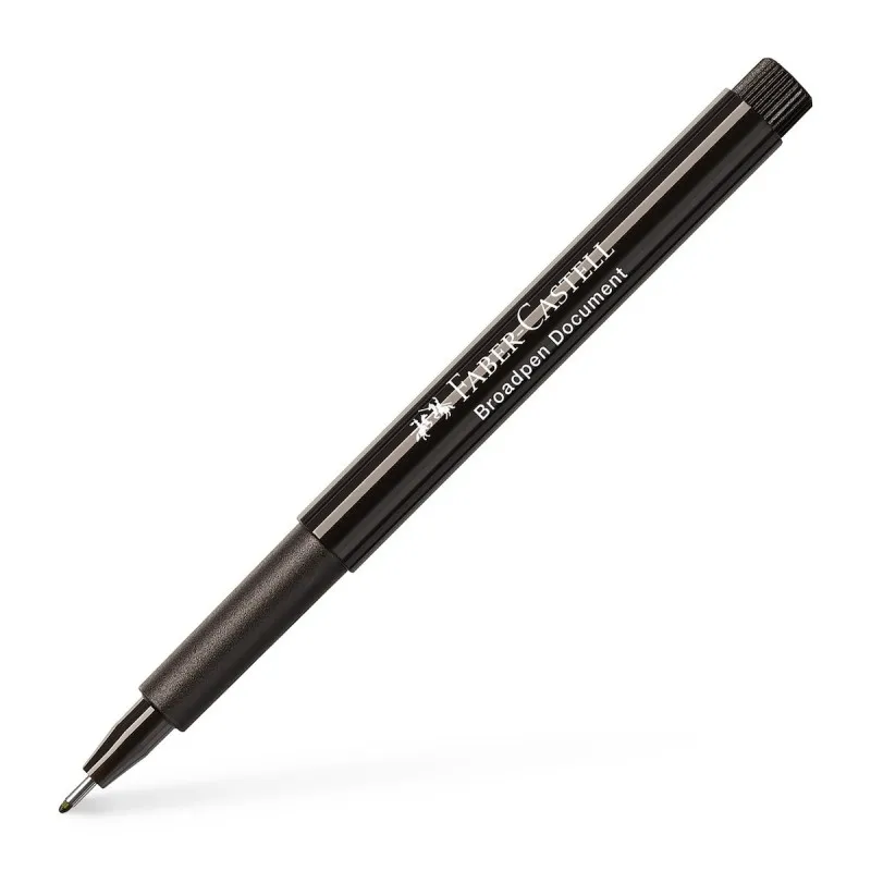 Faber Castell - Μαρκαδοράκι BroadPen Document 0.8 Μαύρο 155499