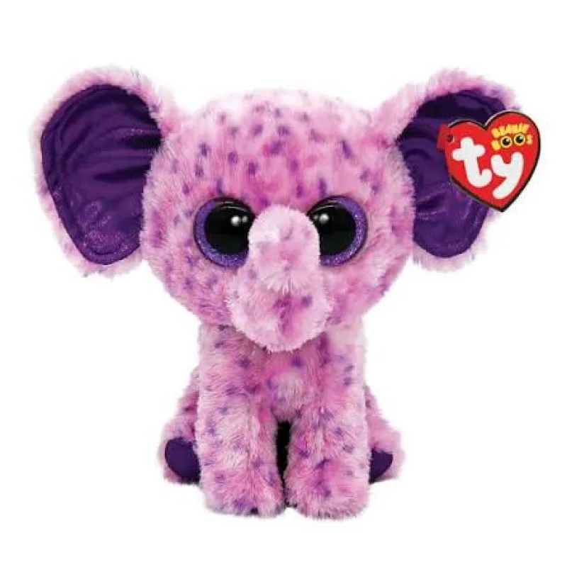 TY - Beanie Boos, Eva Χνουδωτός Ελέφαντας Μωβ 15 εκ 1607-36386