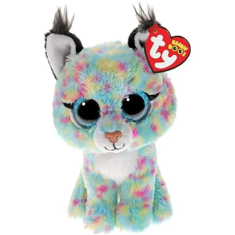TY - Beanie Boos , Γατούλα Τιρκουάζ Με Πολύχρωμες Βουλίτσες 15εκ 1607-37406