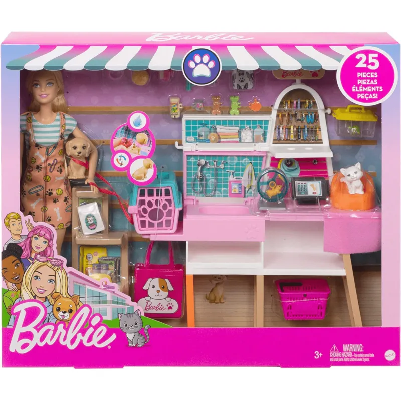 Mattel Barbie - Μαγαζί Για Κατοικίδια GRG90