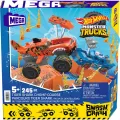 Mattel Hot Wheels - Monster Trucks, Smash N Crash Tiger Shark Chomp Course HKF88