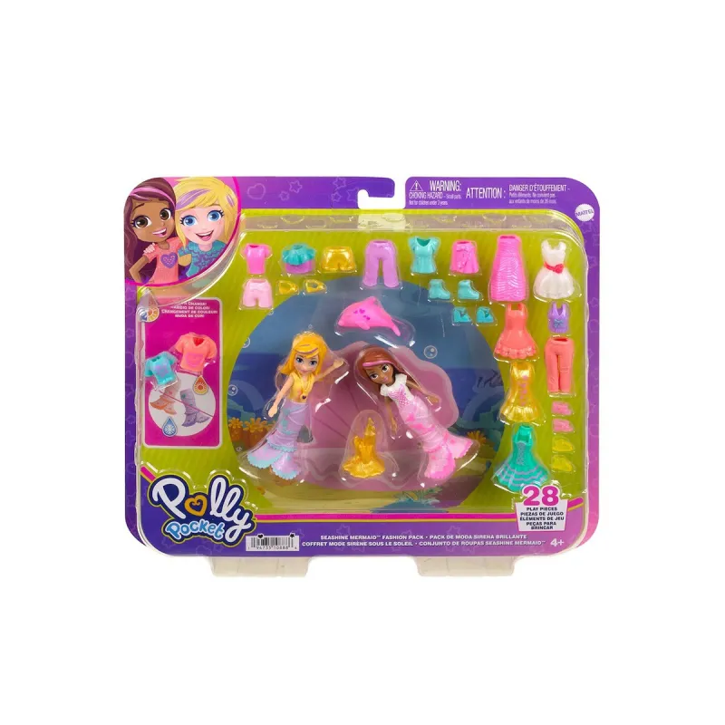 Mattel Polly Pocket - Seashine Mermaid Fashion Pack HKV96 (HNF51)