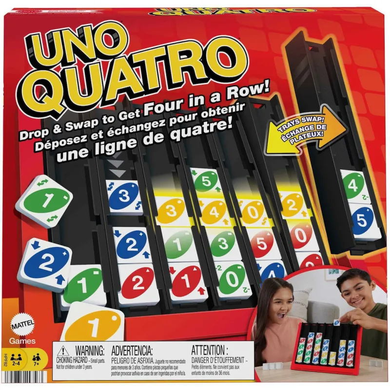 Mattel - Επιτραπέζιο, Uno, Quatro HPF82