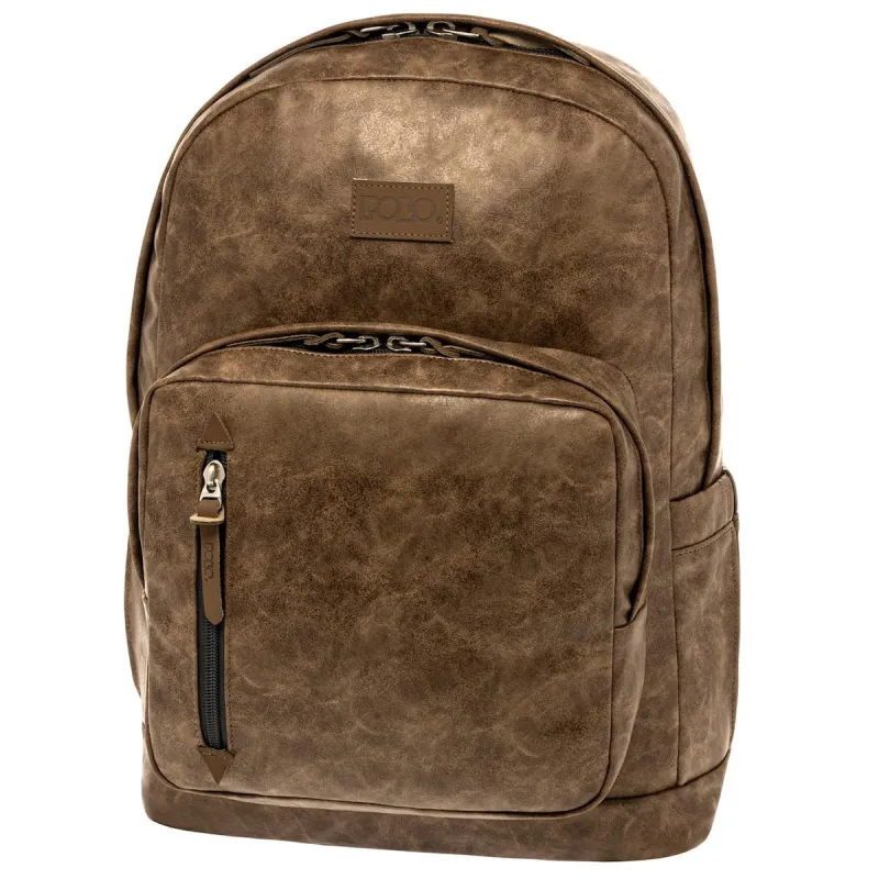 Polo - Σακίδιο Πλάτης Bole NG, Brown 9-02-013-7900 + Δώρο Διορθωτική Ταινία Edding