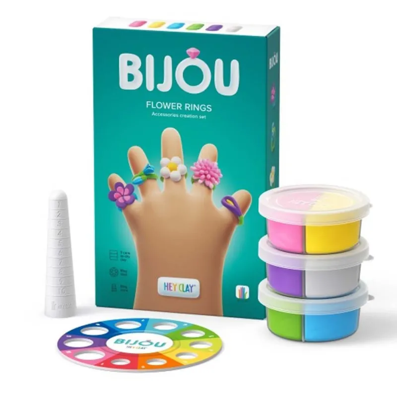 Hey Clay - Bijou, Flower Rings 30119