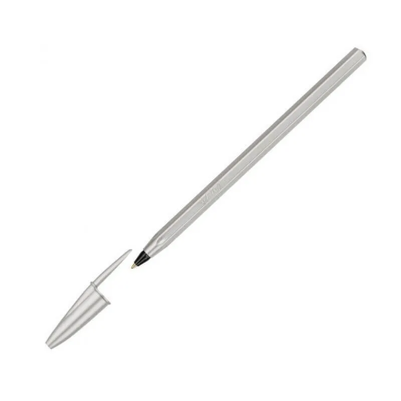 Bic - Στυλό Cristal Celebrate Ασημί 1.00mm, Μαύρο 413494